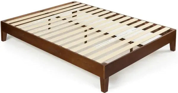 Solid Wood Platform Bed Frame for Bedroom Support and Minimalist Style