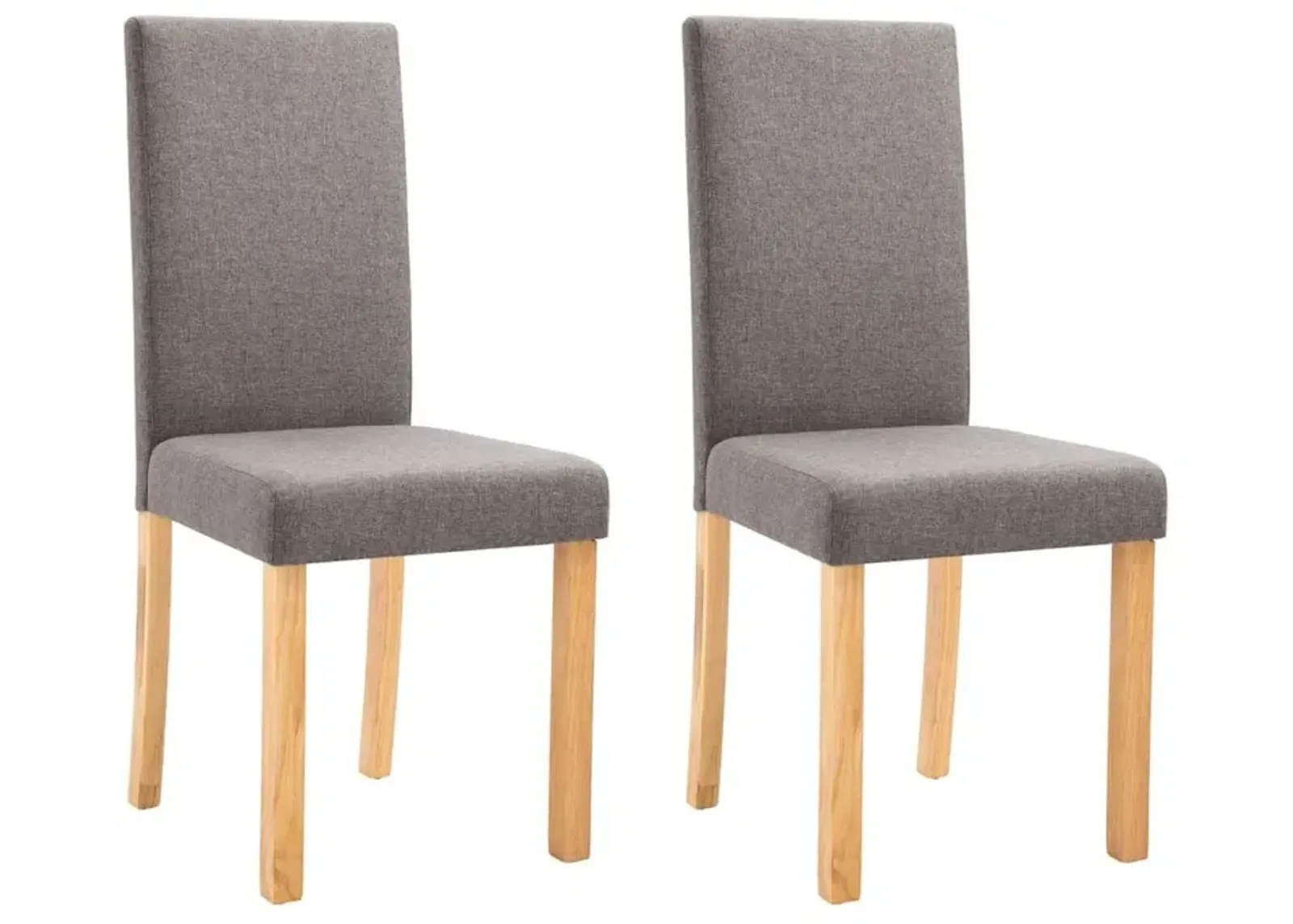 vidaXL Dining Chairs 2 pcs Taupe Fabric, 249232