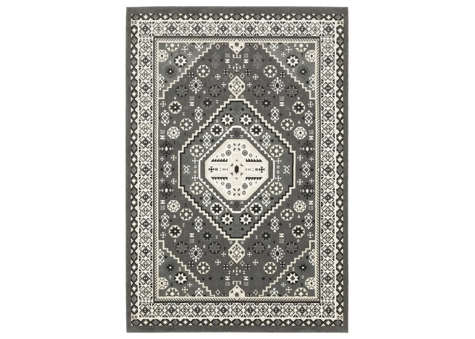 Raylan 5'3" x 7'6" Grey Rug