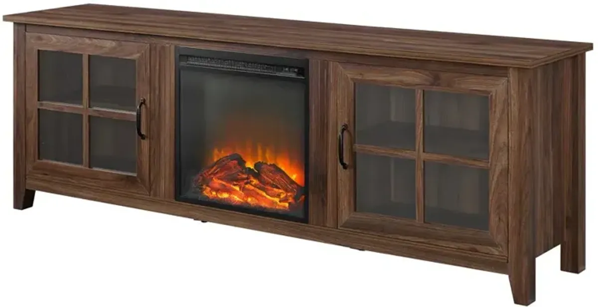 Belen Kox Farmhouse Fireplace TV Stand, Belen Kox