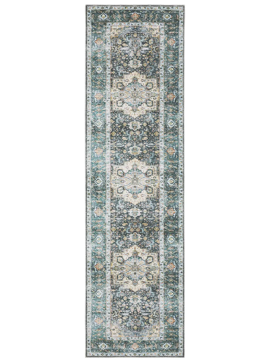 Charleston 2' x 8' Blue Rug