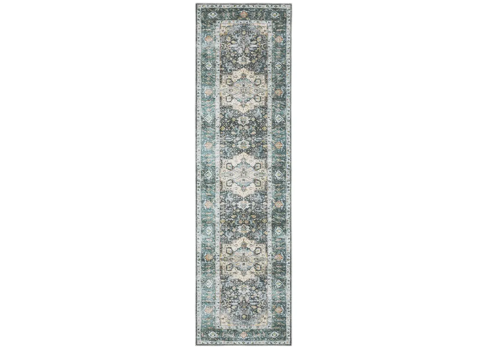 Charleston 2' x 8' Blue Rug