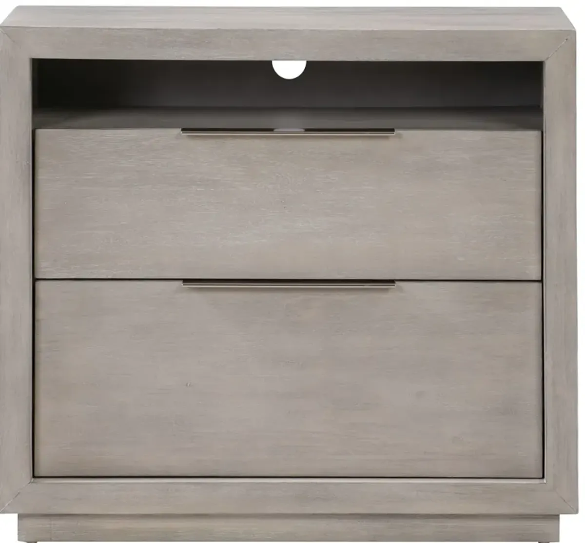 Oxford Two-Drawer Nightstand in Mineral