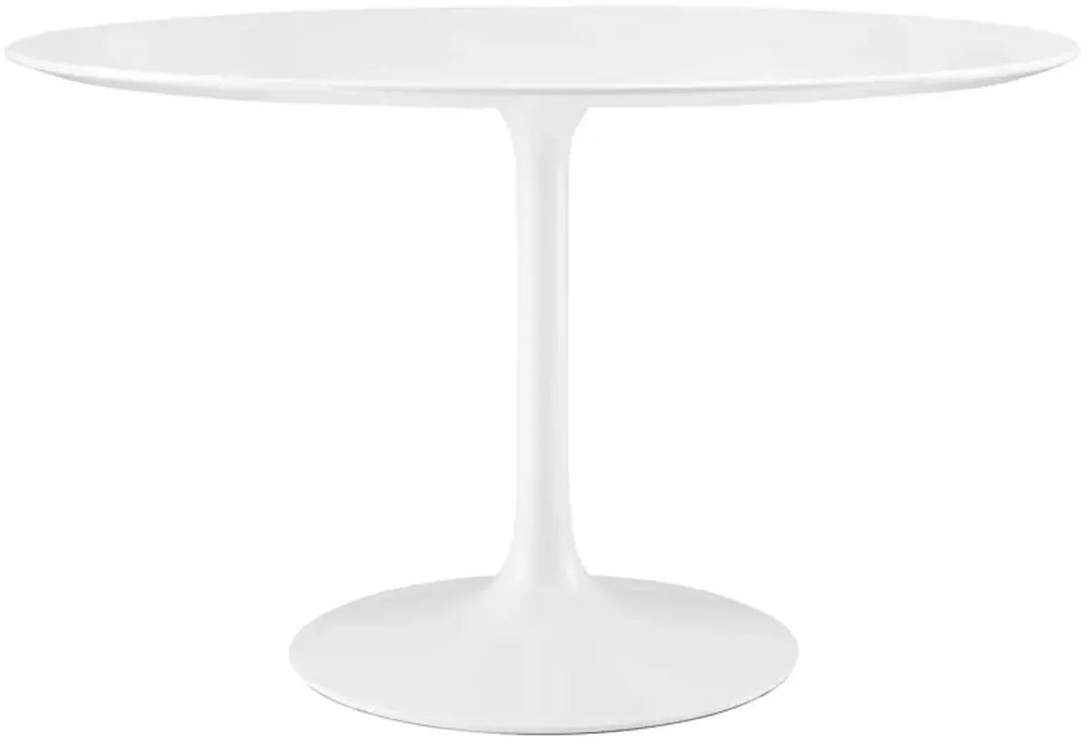 Modway - Lippa 48" Round Wood Top Dining Table White