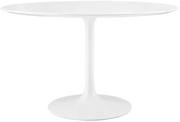 Modway - Lippa 48" Round Wood Top Dining Table White