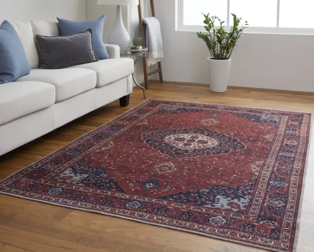 Rawlins 39HDF Red/Blue/Tan 3'11" x 6' Rug