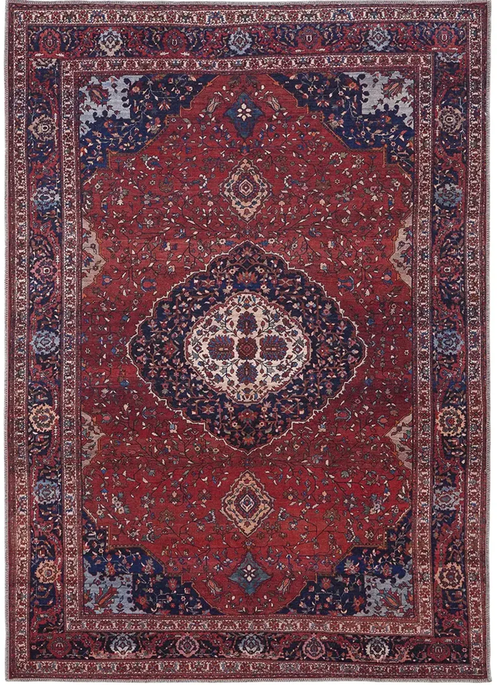 Rawlins 39HDF Red/Blue/Tan 3'11" x 6' Rug