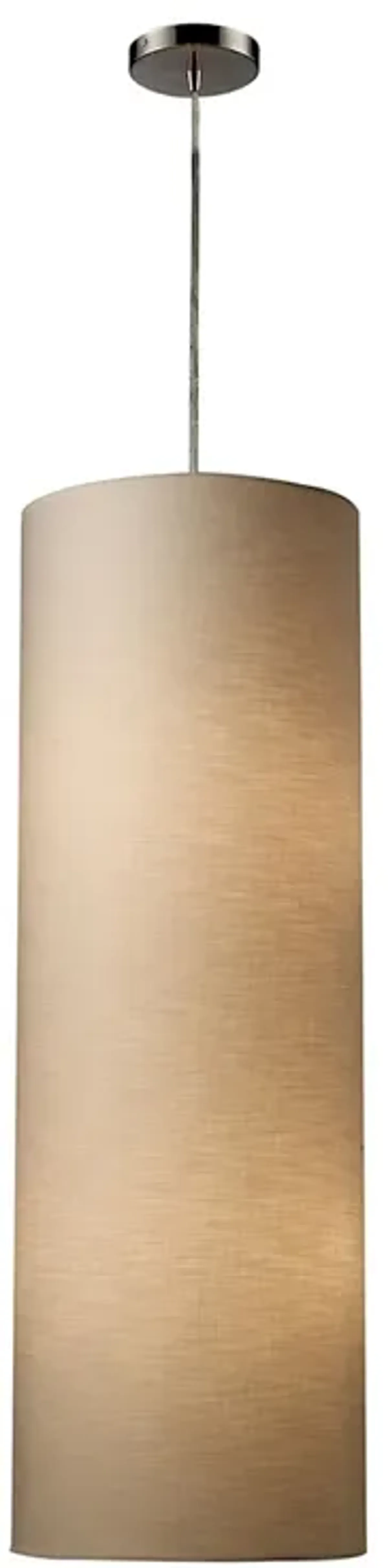 Fabric Cylinders LED Pendant