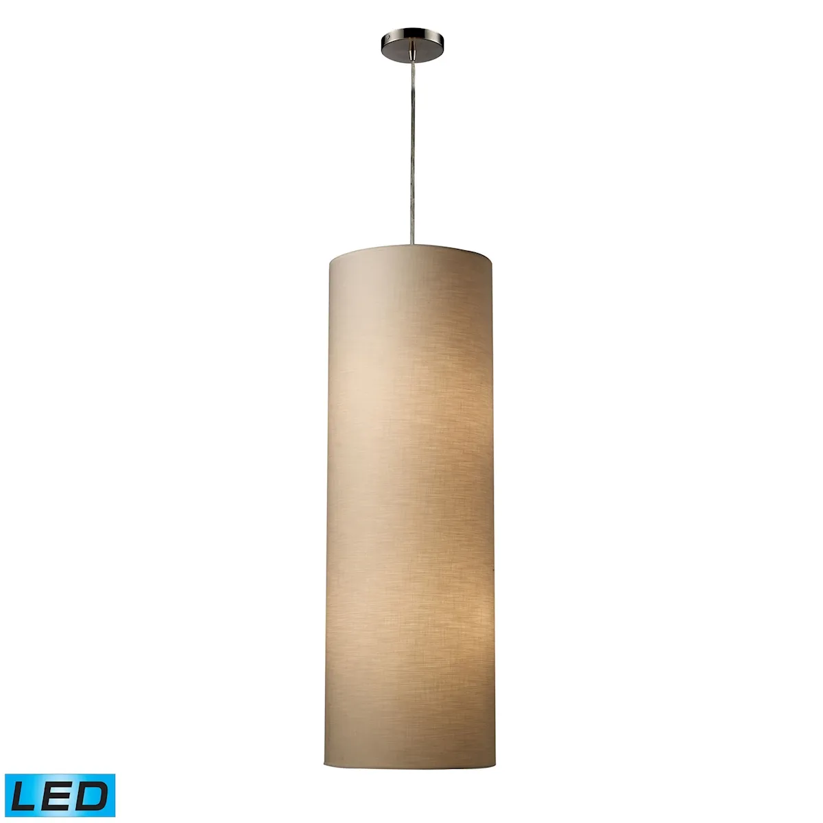 Fabric Cylinders LED Pendant