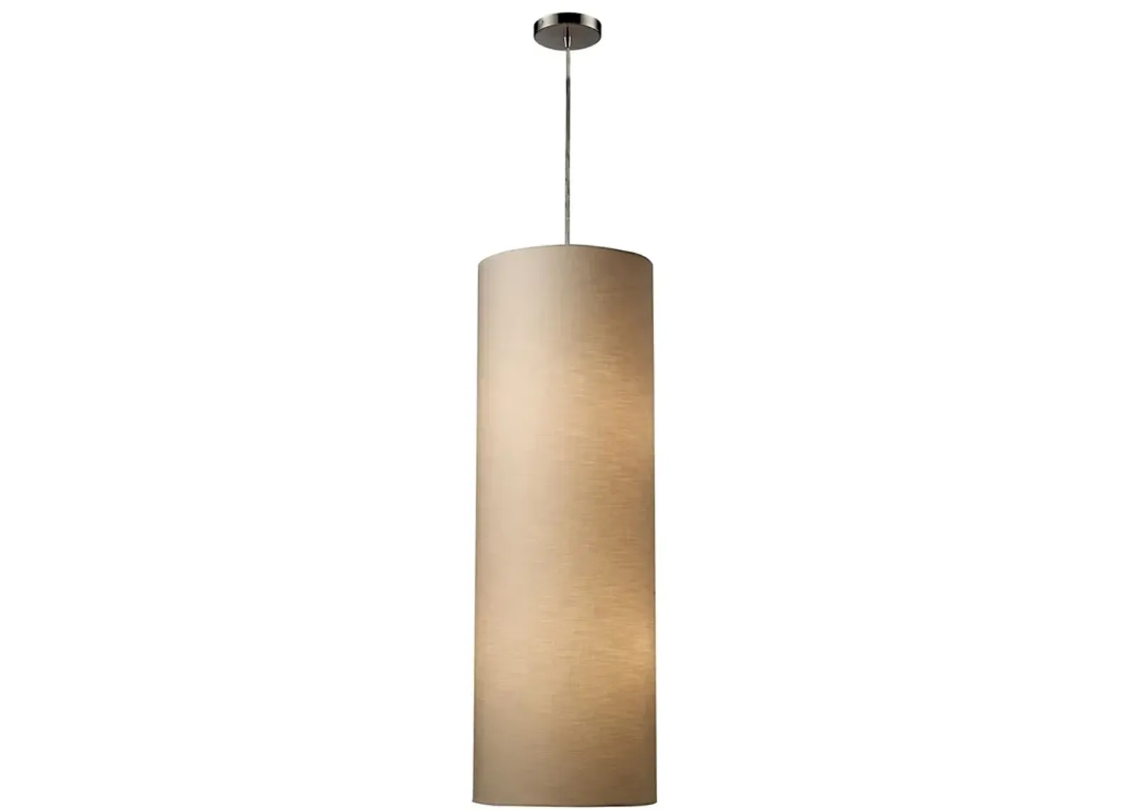 Fabric Cylinders LED Pendant