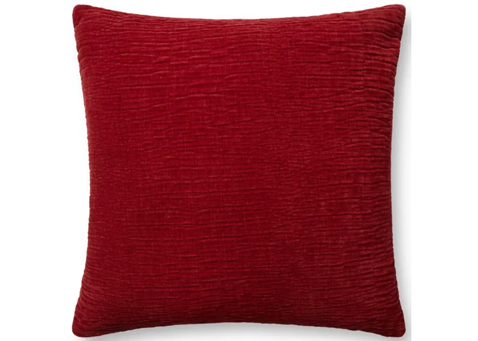 Red 22''x22'' Down Pillow