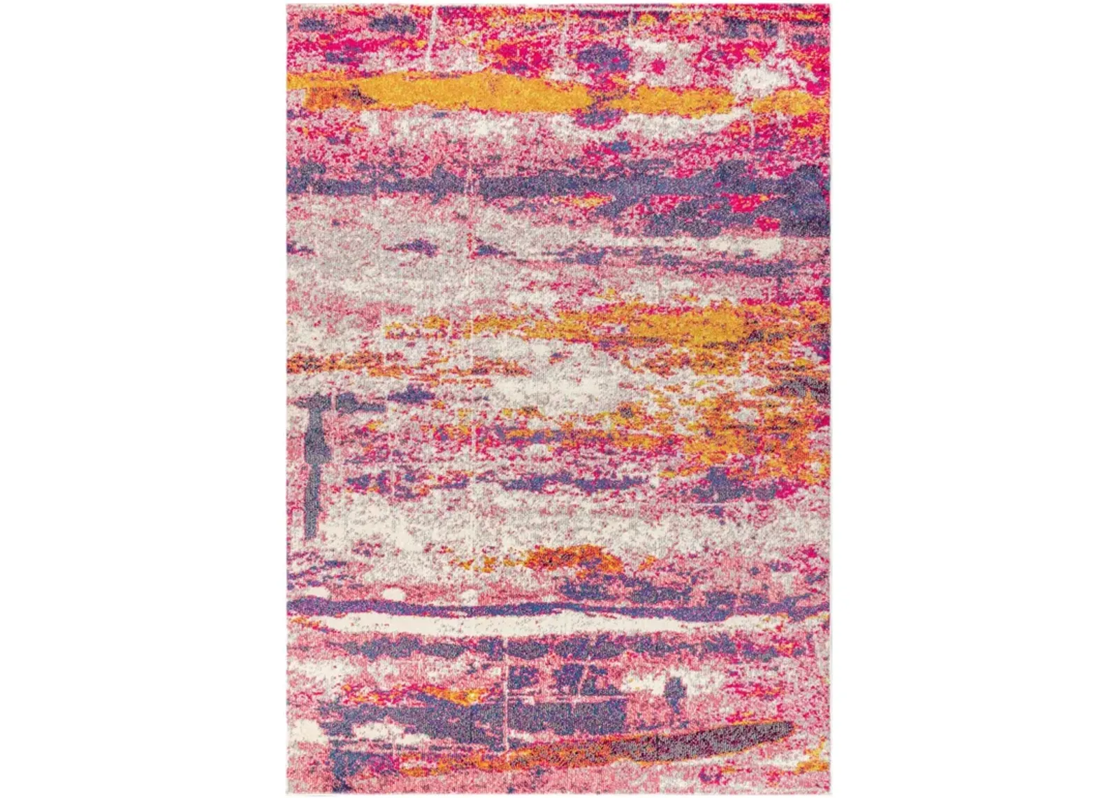 Contemporary Pop Modern Abstract Brushstroke Area Rug