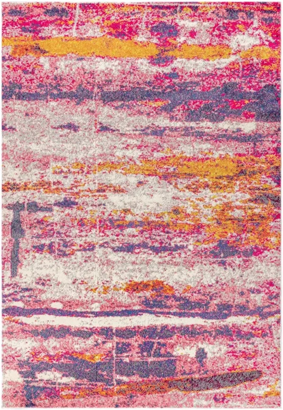 Contemporary Pop Modern Abstract Brushstroke Area Rug