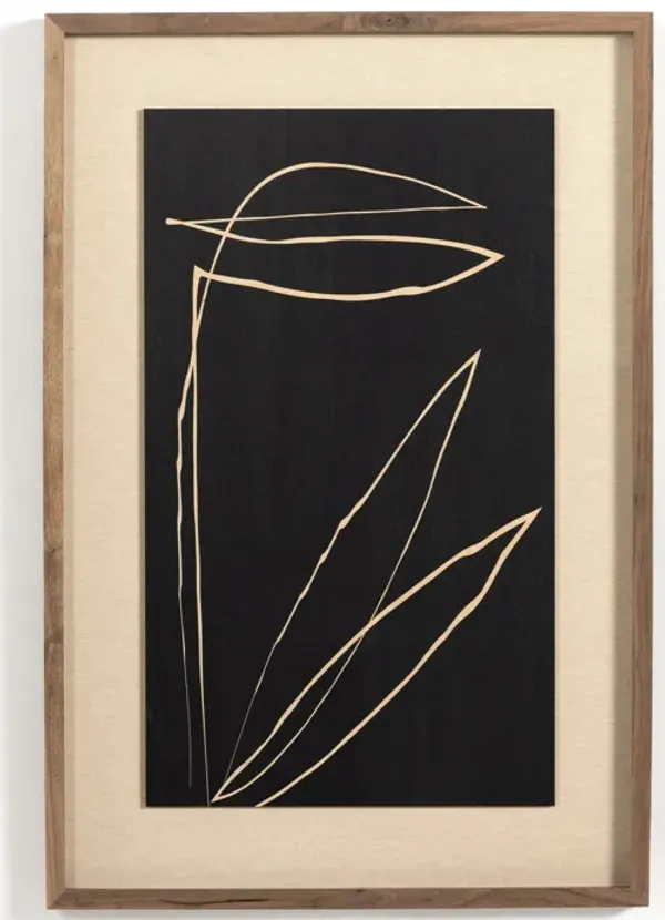 Abstract Botanic Line Drawing