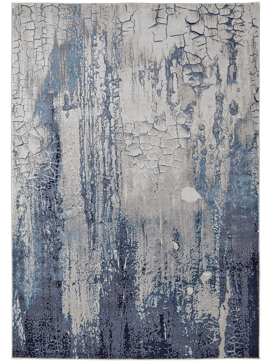 Indio 39H2F Ivory/Blue/Black 2'10" x 7'10" Rug