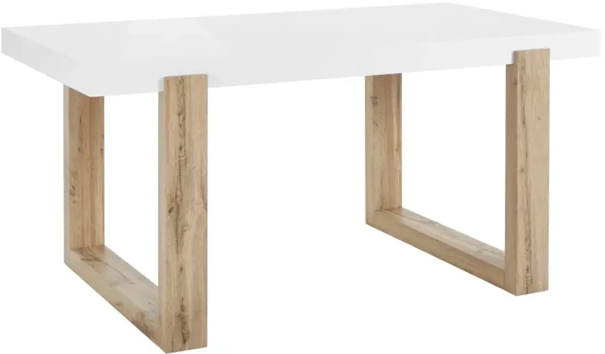 Arvid 6-Seating Dining Table with Square Oak Legs