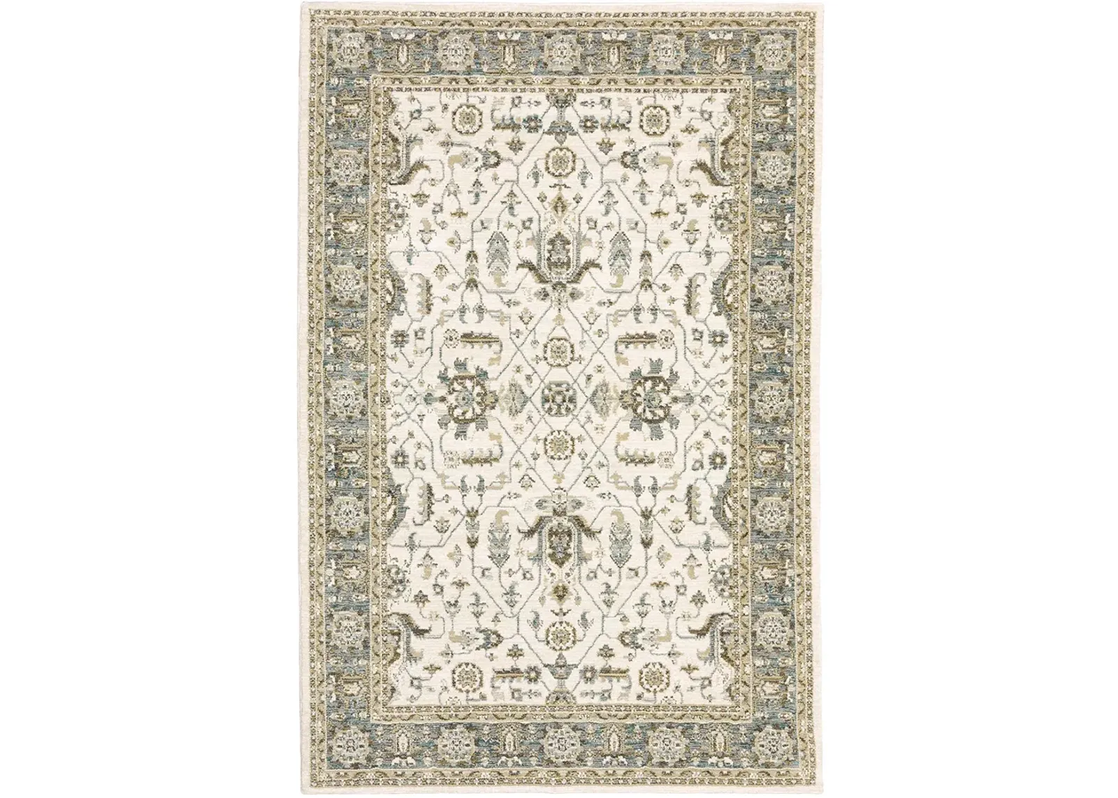 Andorra 6'7" x 9'6" Ivory Rug