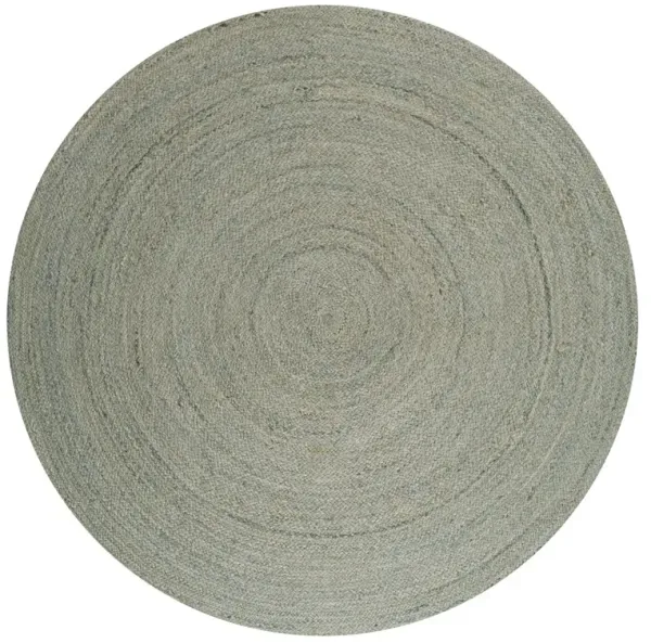 Zara Braided Coastal Cottage Round Jute. Round Area Rug