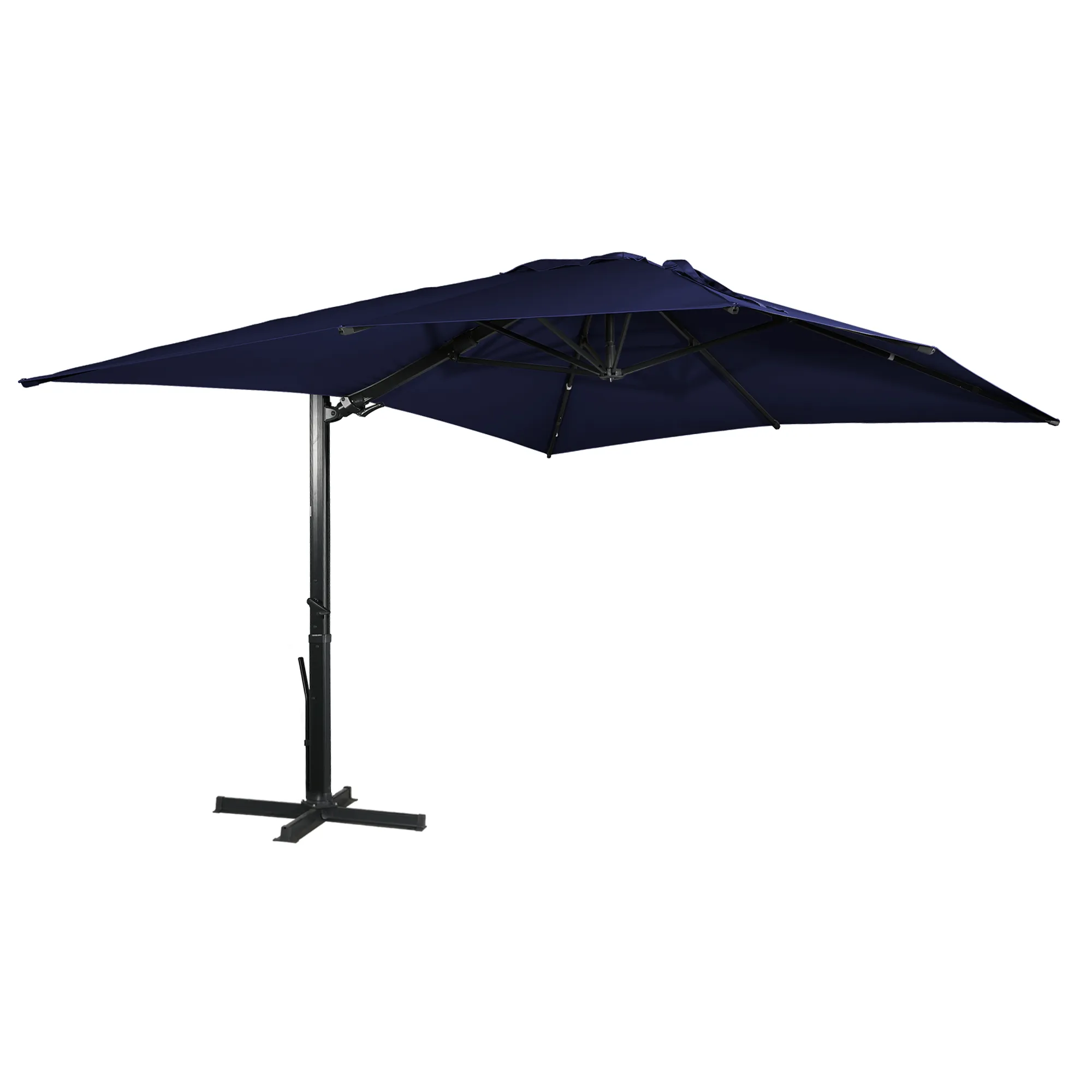 MONDAWE 13ft Square Offset Cantilever Patio Umbrella for Outdoor Shade