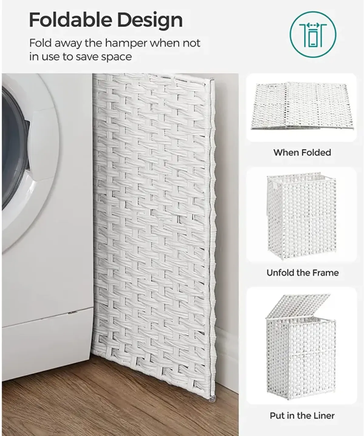 Laundry Hamper Durable and Stylish Design for Convenient Sorting