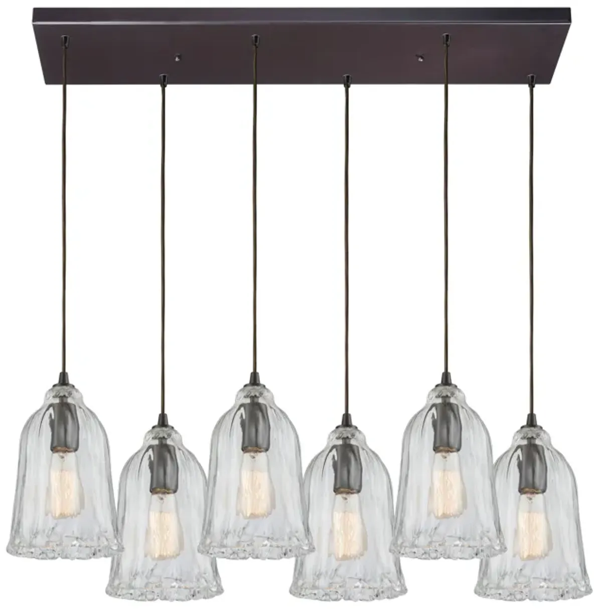 6-Light Rectangular Pendant