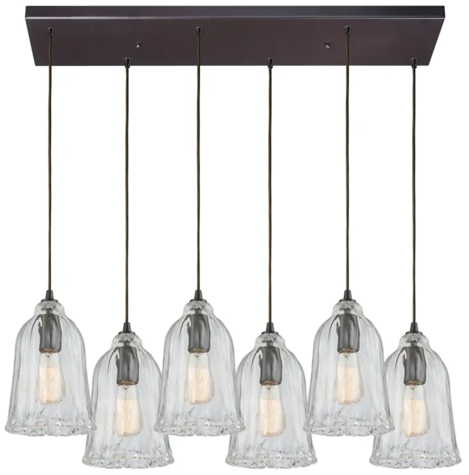 6-Light Rectangular Pendant