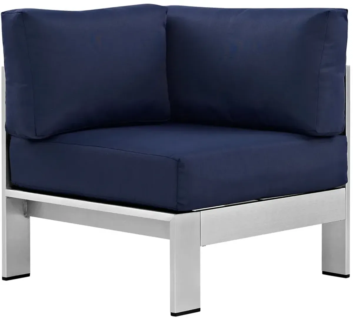 Modway - Shore Outdoor Patio Aluminum Corner Sofa