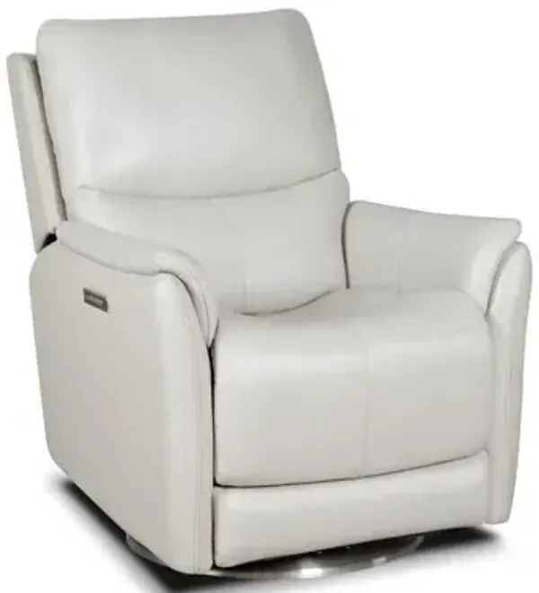 Barcalounger Salem Swivel Recliner w/Power Recline, Power Head Rest & Power Lumbar (Lay Flat)