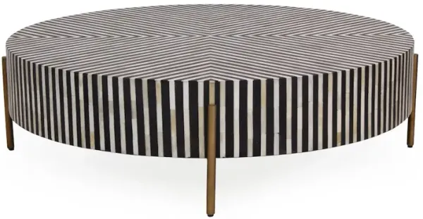 Moe's Home Collection Chameau Large Coffee Table Black and White