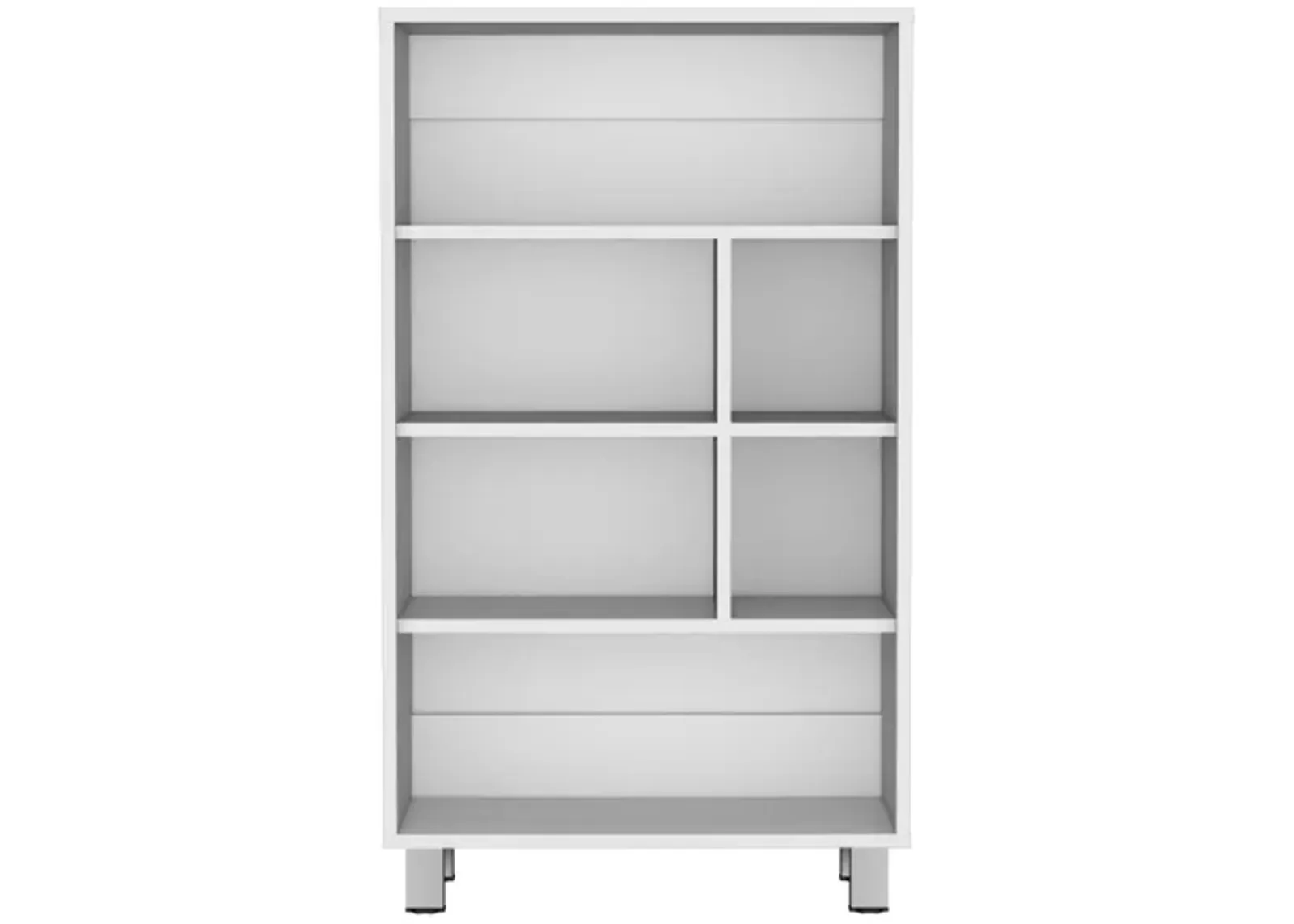 Akiak Bookcase, 6 shelves, 4 legs, Black