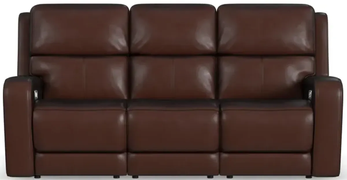 Oasis Truffle Power Reclining Sofa