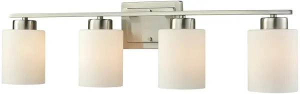 Summit Place 4 light Silver Vanity