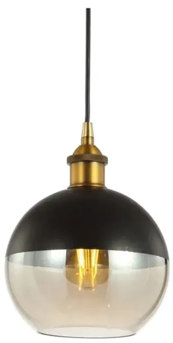 Nixon Adjustable Drop Globe Metal/Glass LED Pendant