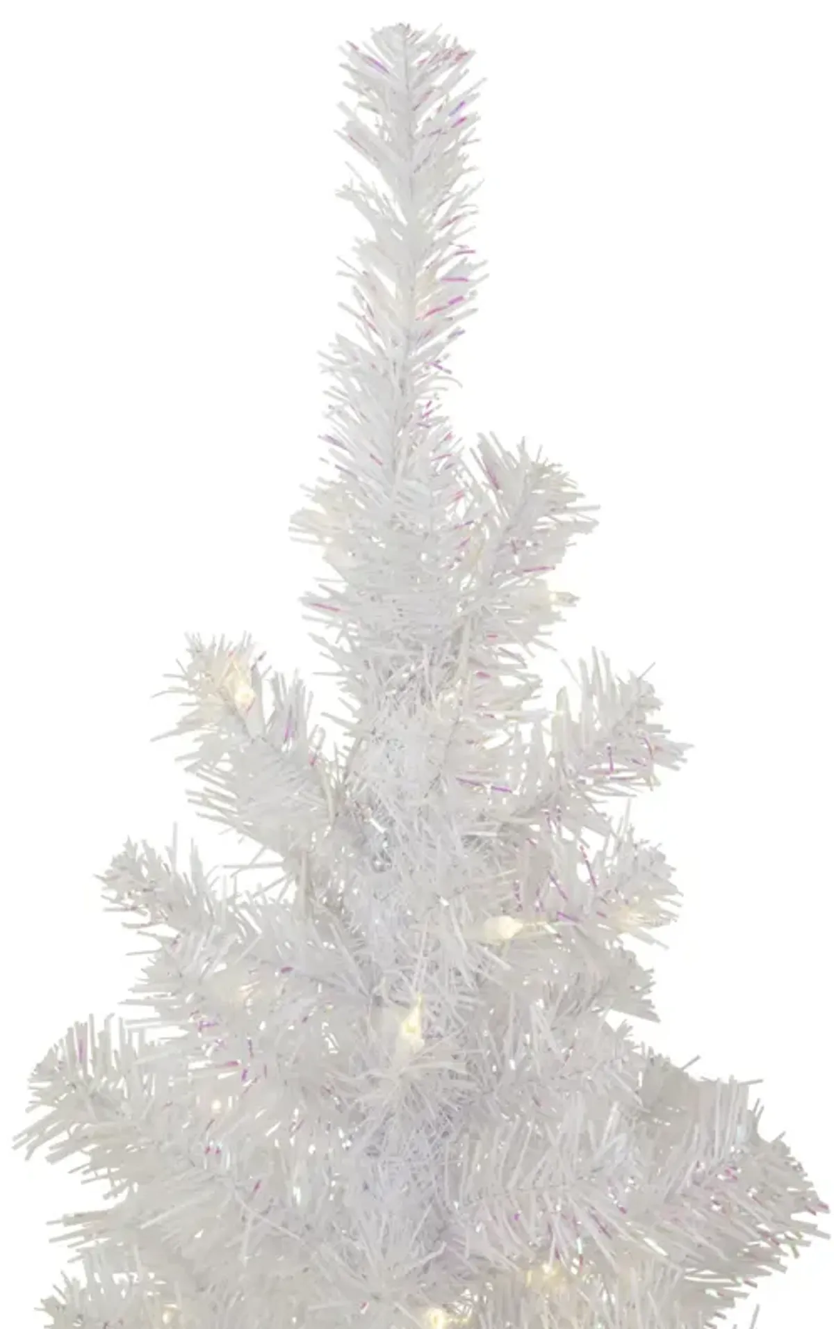 4' Pre-lit Rockport White Pine Artificial Christmas Tree  Clear Lights