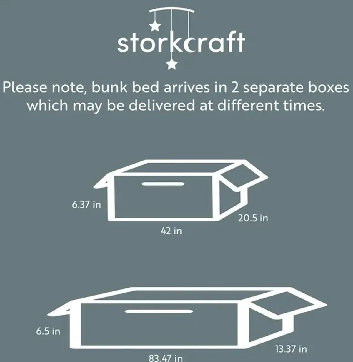 Storkcraft Caribou Twin-over-Twin Bunk Bed (Espresso)