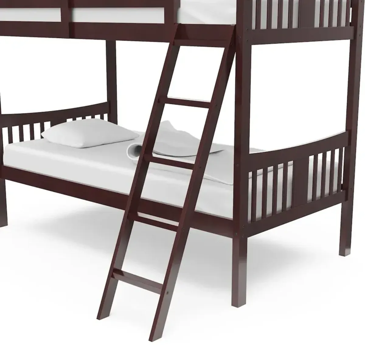 Storkcraft Caribou Twin-over-Twin Bunk Bed (Espresso)