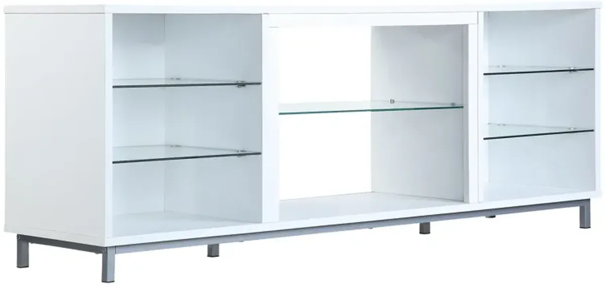 Brighton White TV Stand