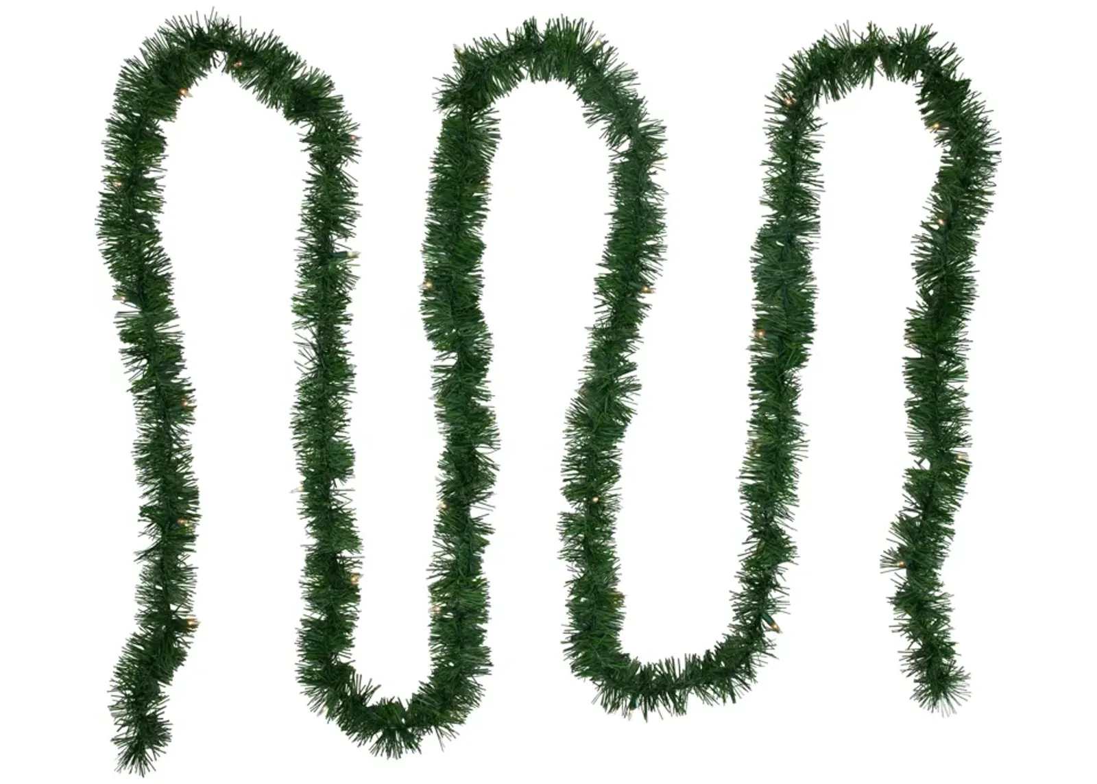 18' x 3" Pre-Lit Pine Two-tone Artificial Christmas Garland  Clear Lights