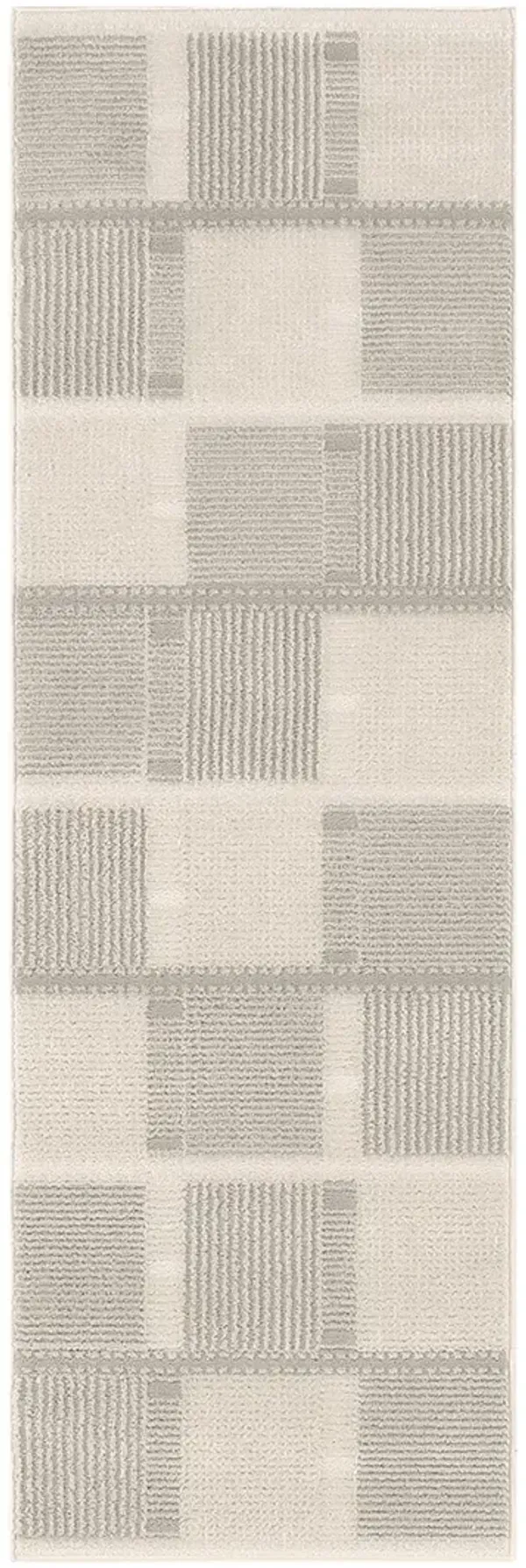 Nordic NRC09 Ivory/Gray 2' x 6' Rug