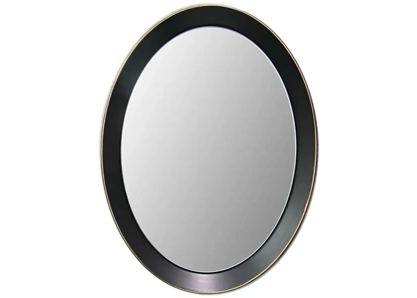 Oval metal decorative mirror