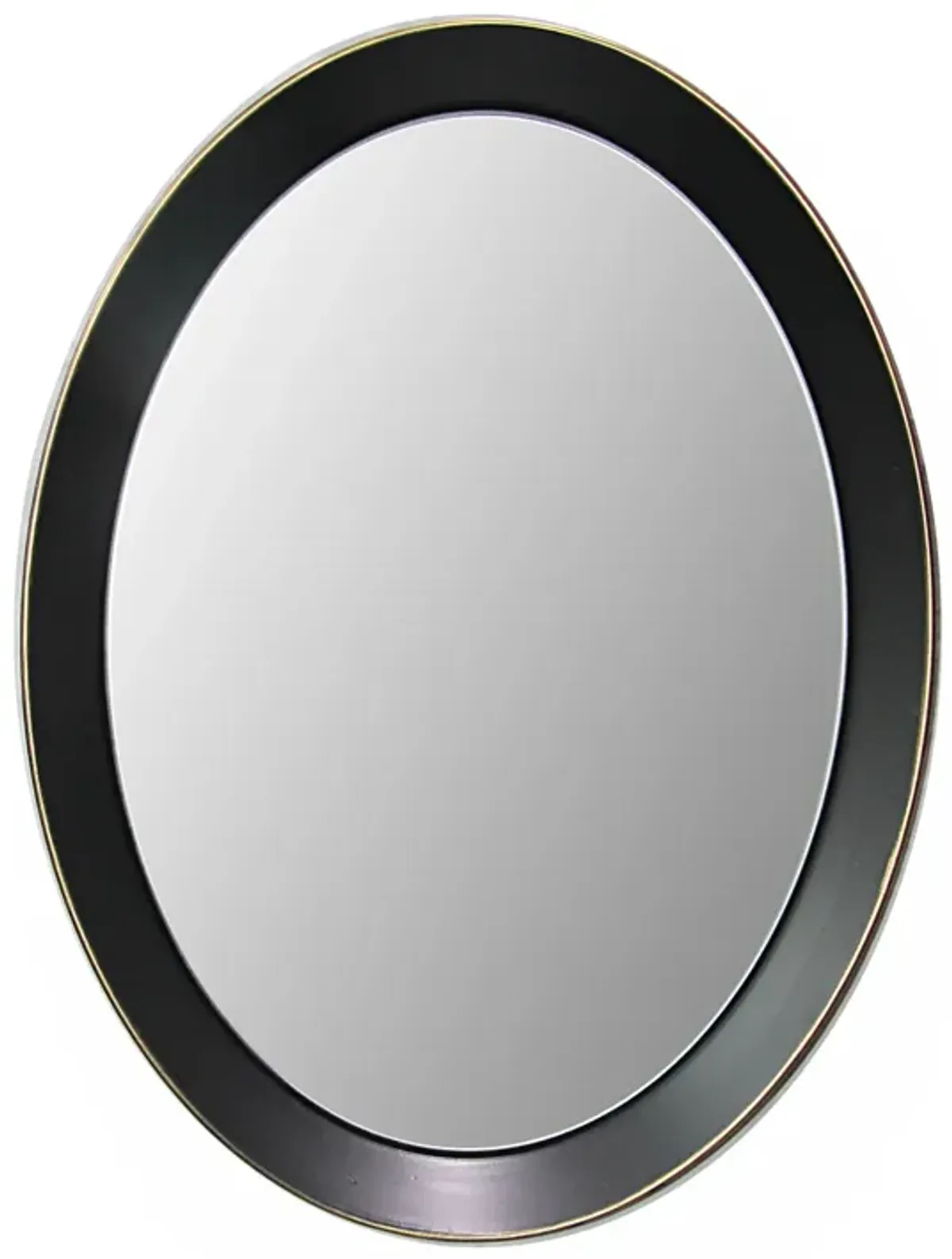 Oval metal decorative mirror