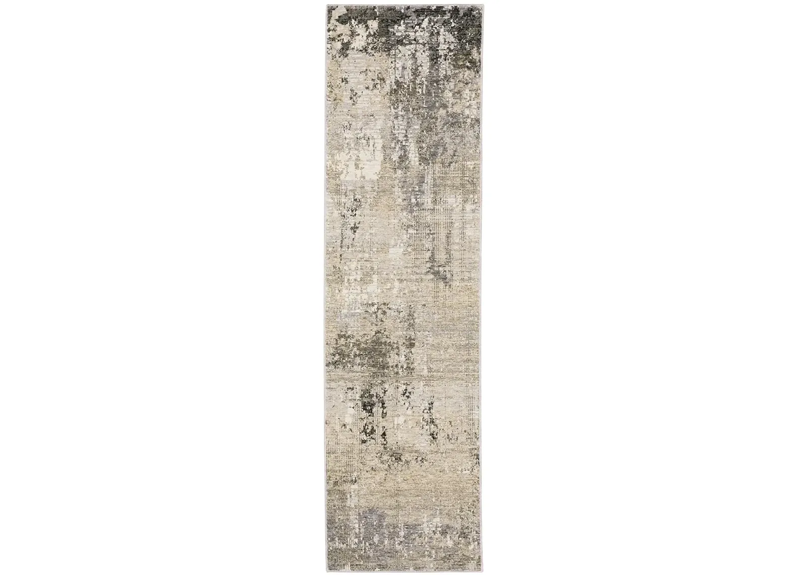 Nebulous 2'3" x 7'6" Beige Rug