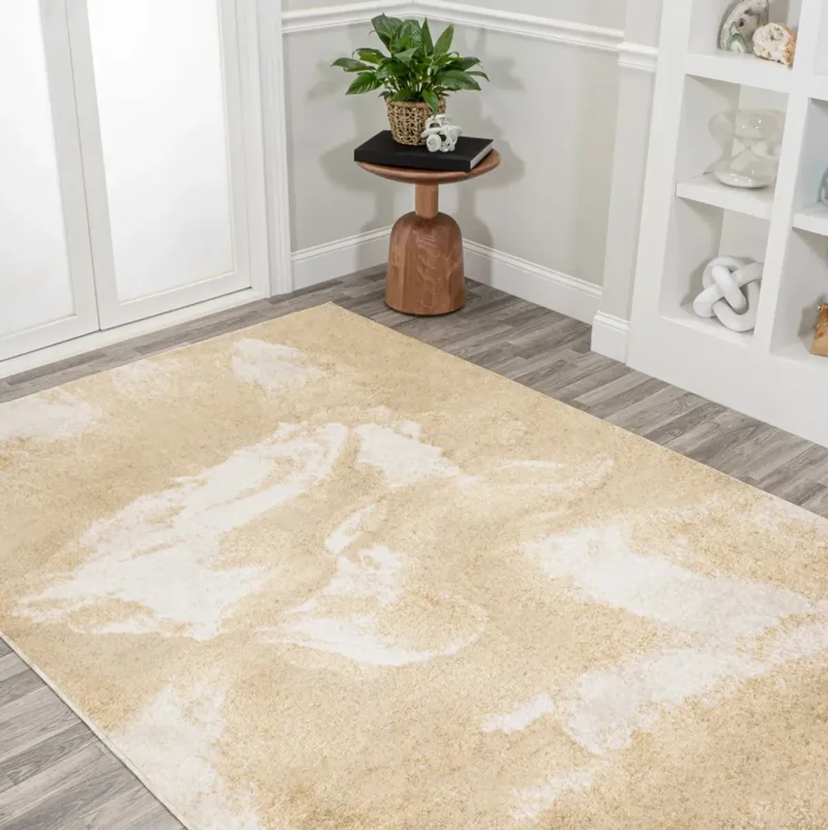 Petalo Abstract Two Tone Modern Area Rug