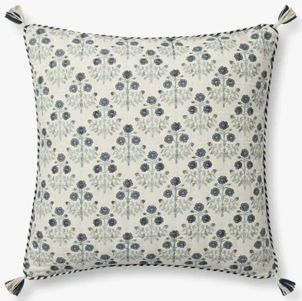 PLL0114 Blue/Multi 22''x22'' Down Pillow