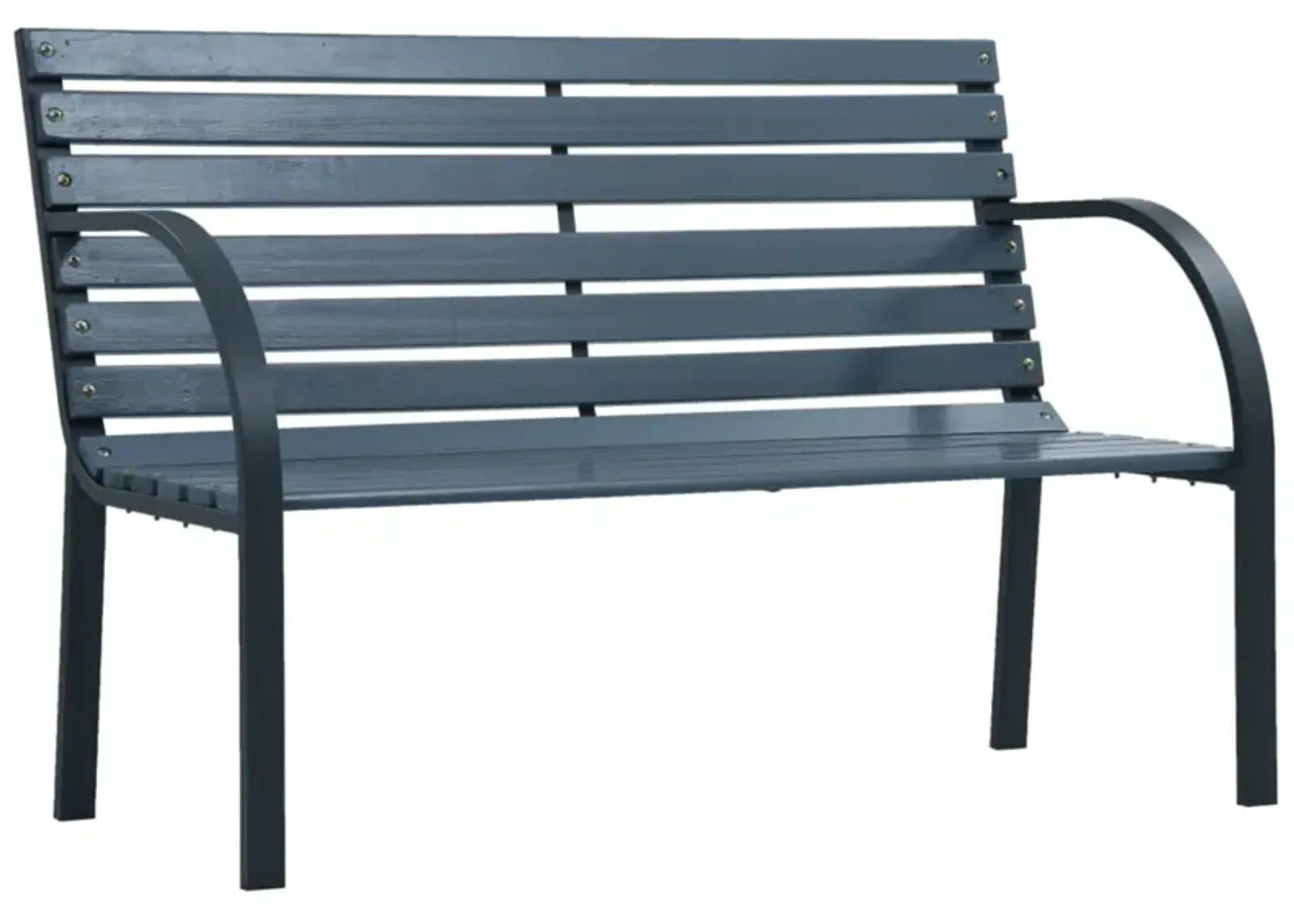 vidaXL Garden Bench 47.2" Gray Wood