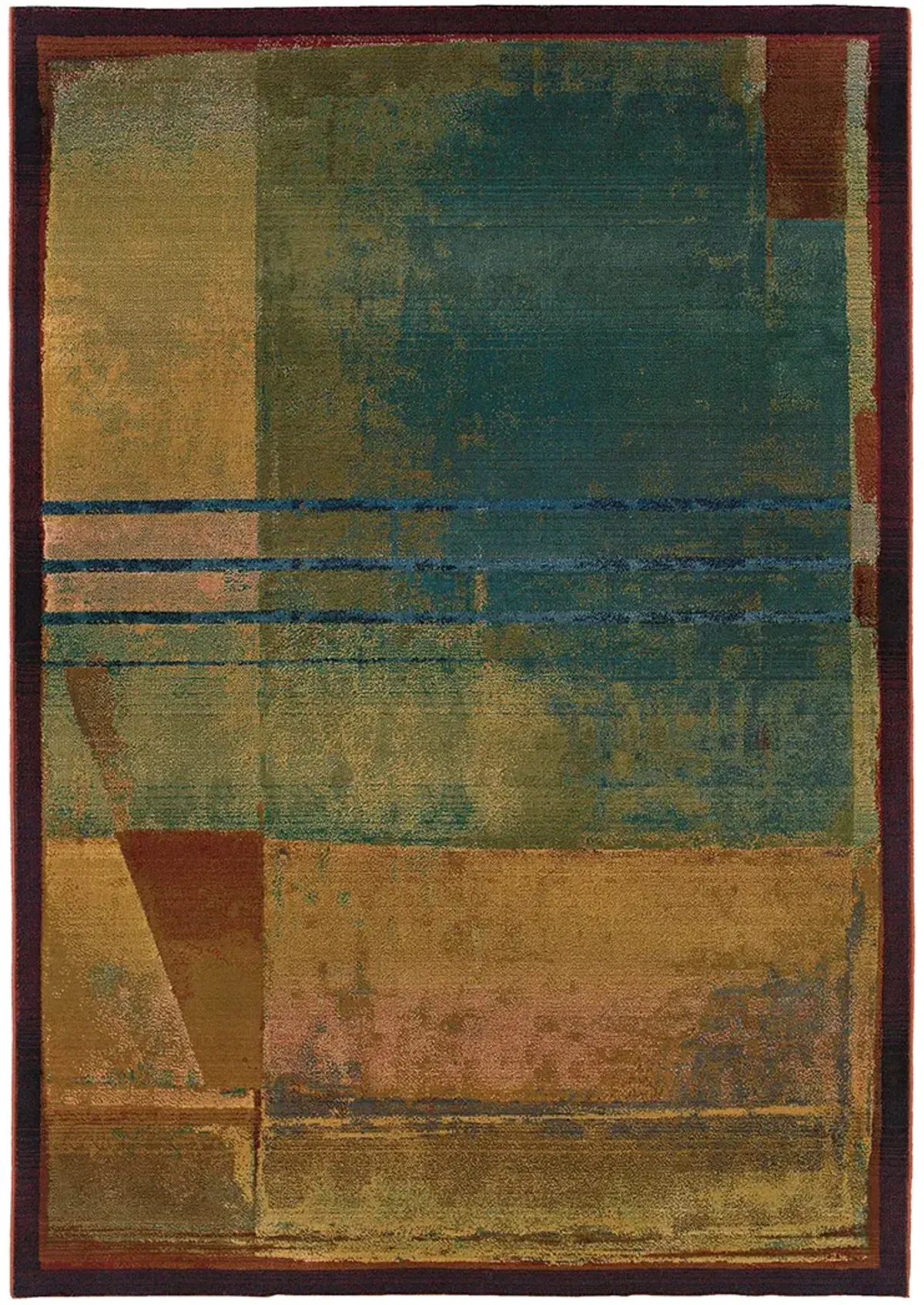 Kharma II 5'3" x 7'6" Red Rug