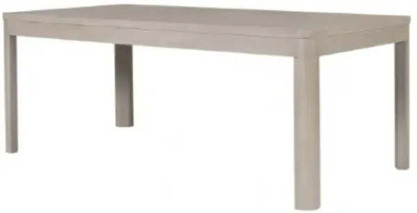 Giva Dining Table, Farmhouse Rectangular Natural Brown Wood 78 Inch - Benzara