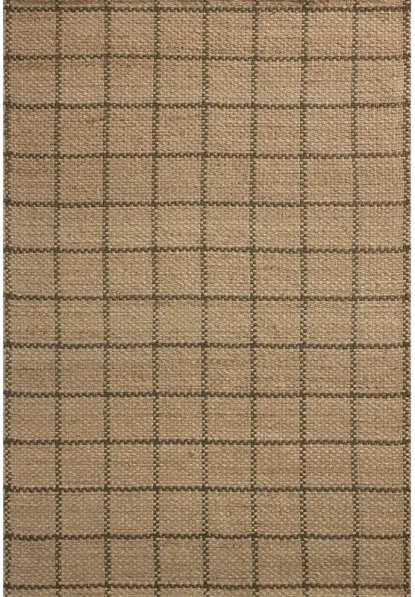 Fletcher Natural/Olive 2'6"x7'6" Runner Rug