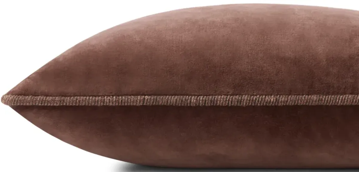 Liza PCJ0020 Cinnamon 13''x21'' Polyester Pillow by Chris Loves Julia x Loloi