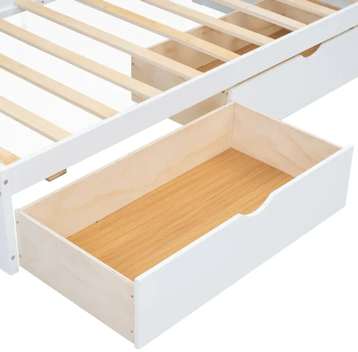 Whisen Twin Size Daybed with Two Storage Drawers, Storage Cabinets and USB Ports